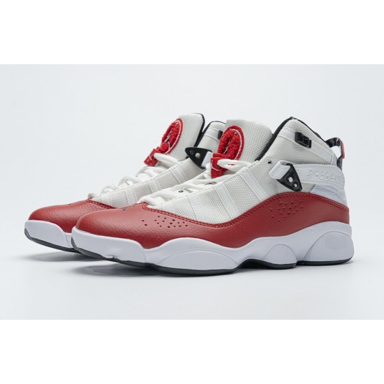 Nike Jordan 6 Rings BG Basketball Shoes White Red Lifestyle 323419-120 Nike Jordan 6 Rings BG Basketball Shoes White Red Lifestyle 323419-120