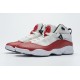 Nike Jordan 6 Rings BG Basketball Shoes White Red Lifestyle 323419-120 Nike Jordan 6 Rings BG Basketball Shoes White Red Lifestyle 323419-120