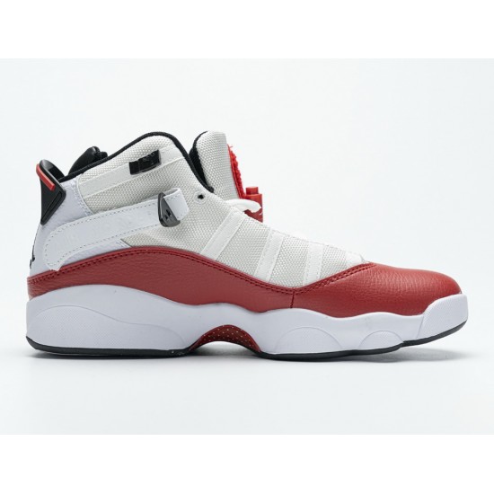 Nike Jordan 6 Rings BG Basketball Shoes White Red Lifestyle 323419-120 Nike Jordan 6 Rings BG Basketball Shoes White Red Lifestyle 323419-120