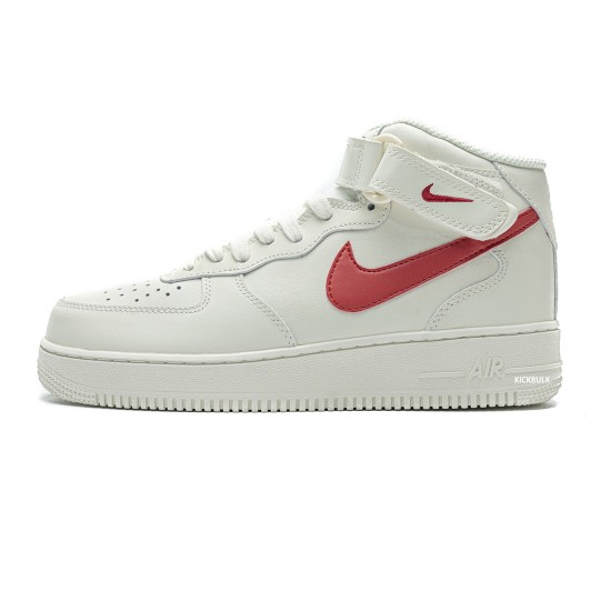 Nike Air Force 1 Mid 07 Sail University Red 315123-126