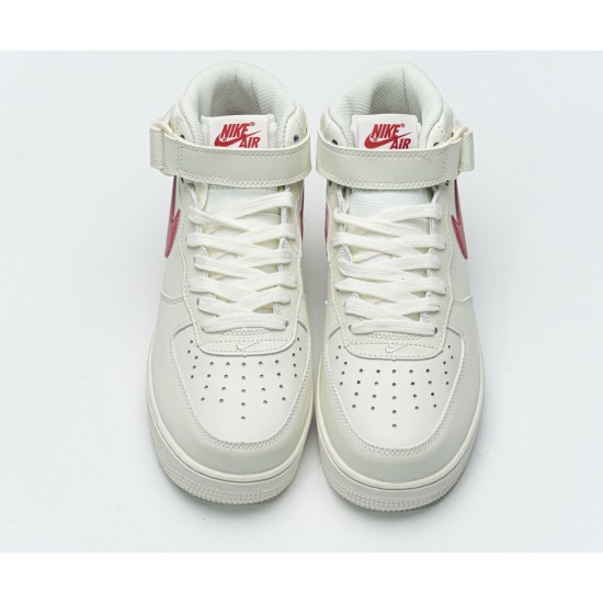 Nike Air Force 1 Mid 07 Sail University Red 315123-126