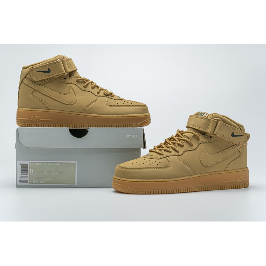 nike air force 1 mid 07 prm qs flax