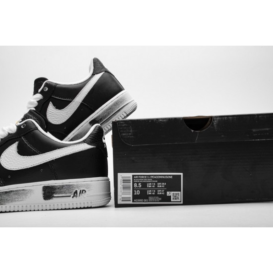 PEACEMINUSONE X Nike Air Force 1 Low Black White AQ3692-001 PEACEMINUSONE X Nike Air Force 1 Low Black White AQ3692-001