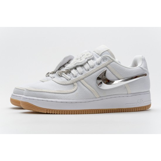 NIKE AIR FORCE 1 LOW 'TRAVIS SCOTT' WHITE AQ4211-100 NIKE AIR FORCE 1 LOW 'TRAVIS SCOTT' WHITE AQ4211-100