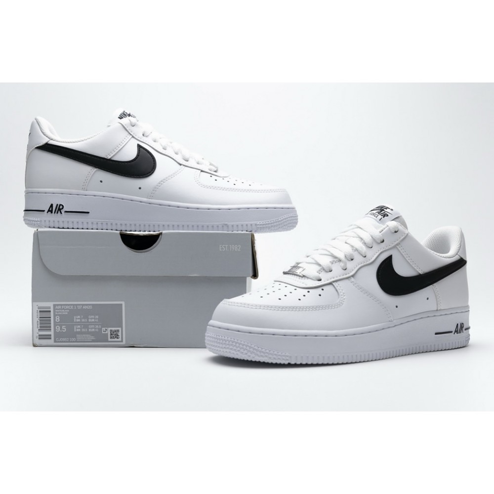 Nike Air Force 1 07 An20 White Black NIKE AIR FORCE 1 '07 AN20 'WHITE BLACK' CJ0952-100