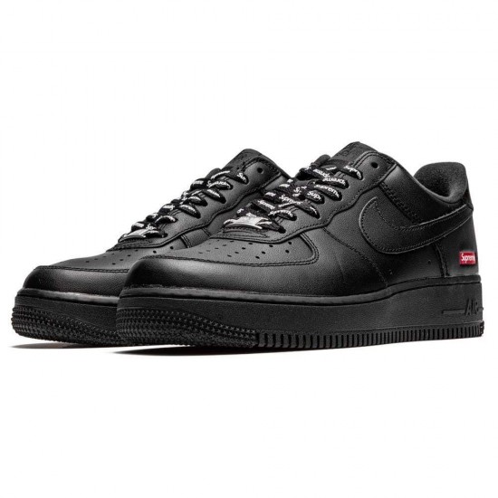 Supreme X Nike Air Force 1 Low 'Box Logo - Black' CU9225-001