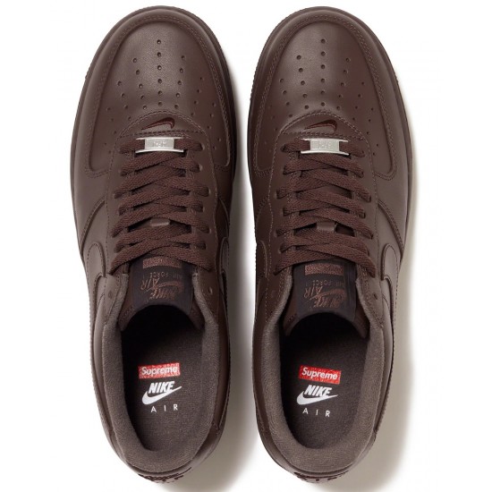 SUPREME X AIR FORCE 1 LOW 'BOX LOGO - BAROQUE BROWN' 2023 CU9225-200 SUPREME X AIR FORCE 1 LOW 'BOX LOGO - BAROQUE BROWN' 2023 CU9225-200