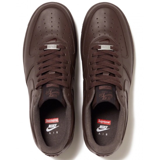 SUPREME X AIR FORCE xiii 1 LOW 'BOX LOGO - BAROQUE BROWN' 2023 CU9225-200