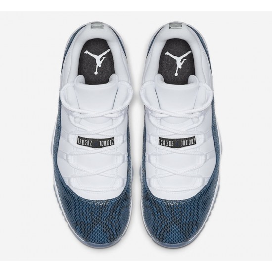 AIR JORDAN 11 RETRO LOW 'NAVY SNAKESKIN' 2019 CD6846-102 AIR JORDAN 11 RETRO LOW 'NAVY SNAKESKIN' 2019 CD6846-102
