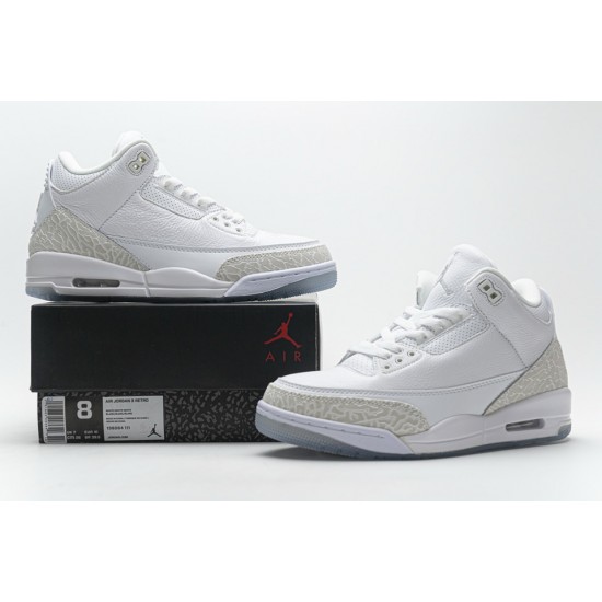 Nike Air Jordan 3 Retro Pure White 136064-111 Nike Air Jordan 3 Retro Pure White 136064-111