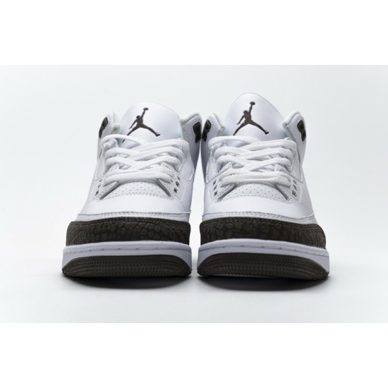 Nike AIR JORDAN 3 "MOCHA" 2018 WHITE/CHROME/DARK/BROWN 136064-122 for sale