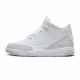 AIR JORDAN 3 RETRO PS 'TRIPLE WHITE' 429487-111 AIR JORDAN 3 RETRO PS 'TRIPLE WHITE' 429487-111