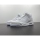 AIR JORDAN 3 RETRO PS 'TRIPLE WHITE' 429487-111 AIR JORDAN 3 RETRO PS 'TRIPLE WHITE' 429487-111