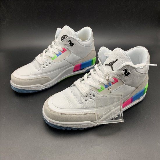 Nike AIR JORDAN 3 'QUAI 54' WHITE Q54 AT9195-111 Nike AIR JORDAN 3 'QUAI 54' WHITE Q54 AT9195-111