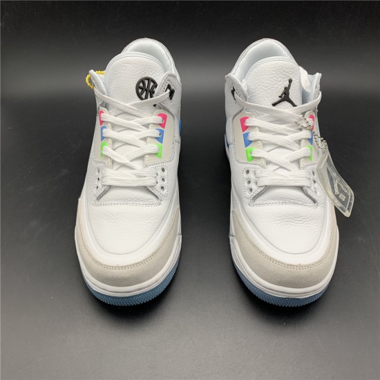 Nike AIR JORDAN 3 'QUAI 54' WHITE Q54 AT9195-111 Nike AIR JORDAN 3 'QUAI 54' WHITE Q54 AT9195-111