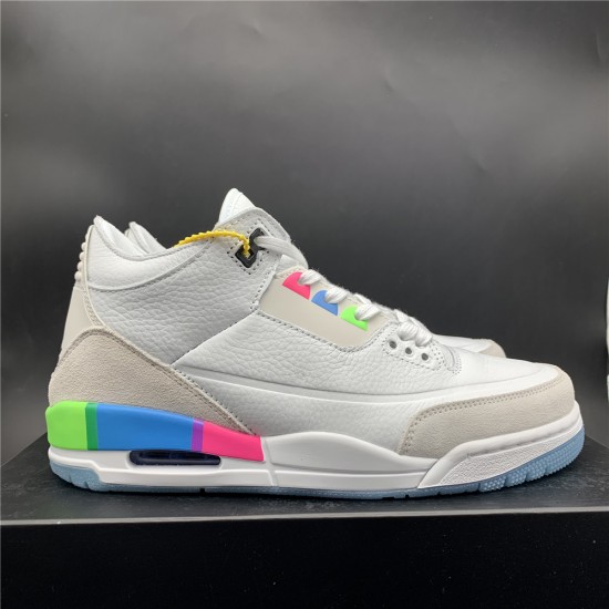 Nike AIR JORDAN 3 'QUAI 54' WHITE Q54 AT9195-111 Nike AIR JORDAN 3 'QUAI 54' WHITE Q54 AT9195-111