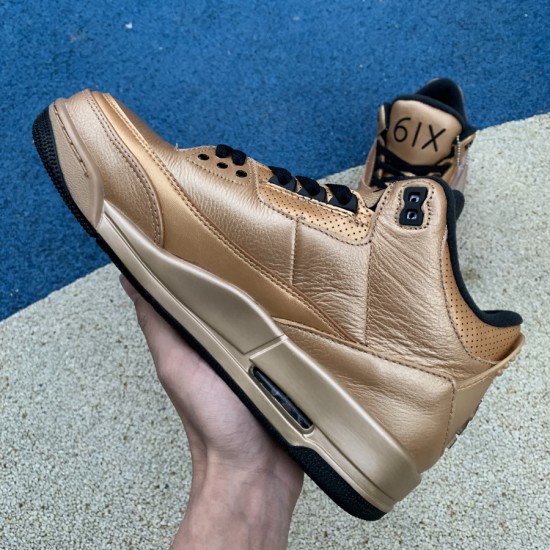 Nike OVO JORDANS X AIR JORDAN 3 DRAKE 6IX AJ3 GOLD SHOES DK6883-097 Nike OVO JORDANS X AIR JORDAN 3 DRAKE 6IX AJ3 GOLD SHOES DK6883-097