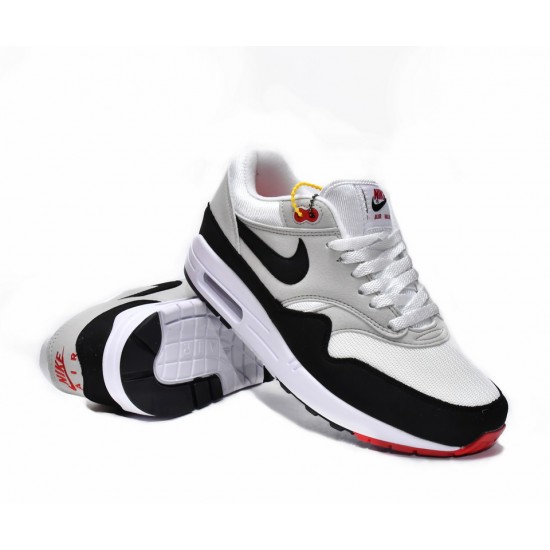 Mens Nike Air Max 1 Anniversary OG White/Dark Obsidian 908375-104