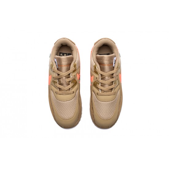 OFF-WHITE x Nike Air Max 90 BT 'Desert Ore' BV0852-200 Kid's shoes OFF-WHITE x Nike Air Max 90 BT 'Desert Ore' BV0852-200 Kid's shoes