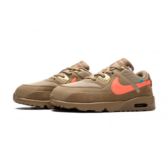 OFF-WHITE x Nike Air Max 90 BT 'Desert Ore' BV0852-200 Kid's shoes OFF-WHITE x Nike Air Max 90 BT 'Desert Ore' BV0852-200 Kid's shoes