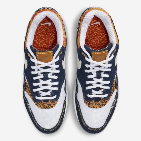 AIR MAX 1 PREMIUM 'DENIM LEOPARD' 2023 FJ4452-432 AIR MAX 1 PREMIUM 'DENIM LEOPARD' 2023 FJ4452-432
