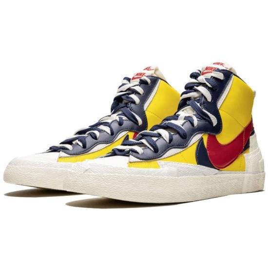Sacai X Nike Blazer Mid 'Maize Navy' BV0072-700 Sacai X Nike Blazer Mid 'Maize Navy' BV0072-700