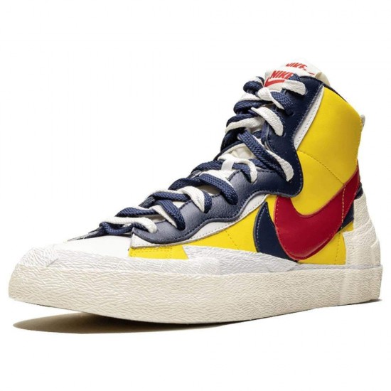 Sacai X Nike Blazer Mid 'Maize Navy' BV0072-700