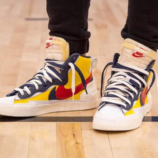 Sacai X Nike Blazer Mid 'Maize Navy' BV0072-700