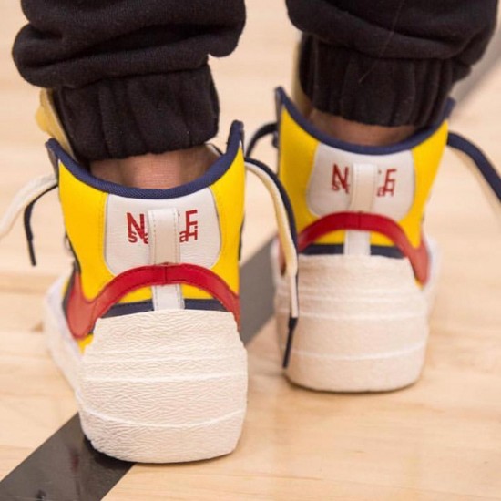 Sacai X Nike Blazer Mid 'Maize Navy' BV0072-700 Sacai X Nike Blazer Mid 'Maize Navy' BV0072-700