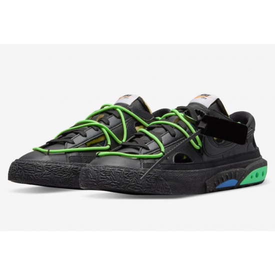 OFF-WHITE X NIKE BLAZER LOW 'BLACK' 2022 DH7863-001 OFF-WHITE X NIKE BLAZER LOW 'BLACK' 2022 DH7863-001