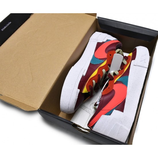KAWS X SACAI X NIKE BLAZER LOW 'TEAM RED' DM7901-600 KAWS X SACAI X NIKE BLAZER LOW 'TEAM RED' DM7901-600