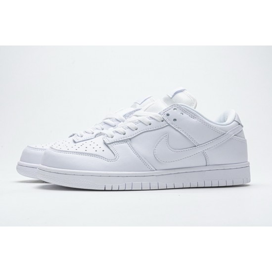 Nike SB Dunk Low Pro All White 304292-100 Nike SB Dunk Low Pro All White 304292-100