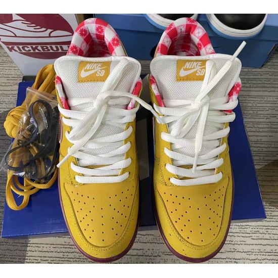 NIKE DUNK LOW PREMIUM SB 'YELLOW LOBSTER' 313170-137566 NIKE DUNK LOW PREMIUM SB 'YELLOW LOBSTER' 313170-137566