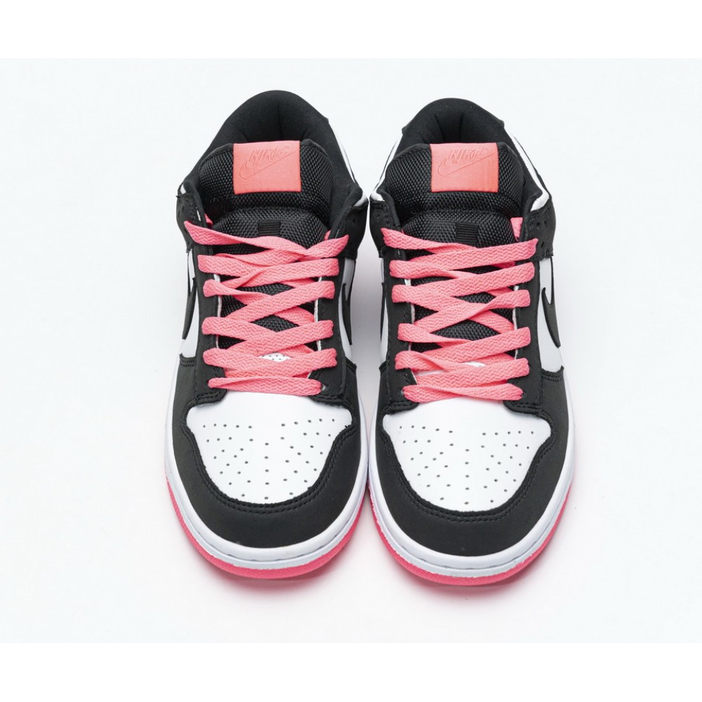 peach and white dunks