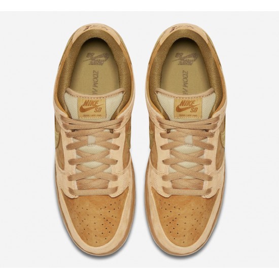 NIKE DUNK SB LOW 'REVERSE REESE FORBES WHEAT' 883232-700 NIKE DUNK SB LOW 'REVERSE REESE FORBES WHEAT' 883232-700