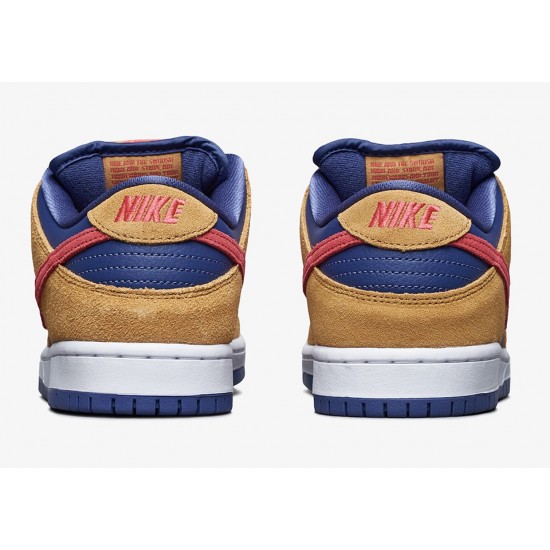 NIKE DUNK LOW SB 'WHEAT DARK PURPLE' BQ6817-700 NIKE DUNK LOW SB 'WHEAT DARK PURPLE' BQ6817-700