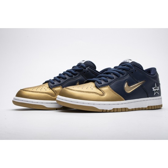 Supreme x Nike SB Dunk Low OG Jewel Swoosh Gold CK3480-700