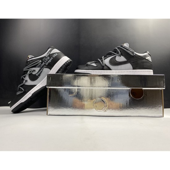 Off-White x Nike Dunk Low Grey Black CT0856-007