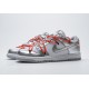 OFF White x Nike Dunk SB Low Silver White CT0856-800