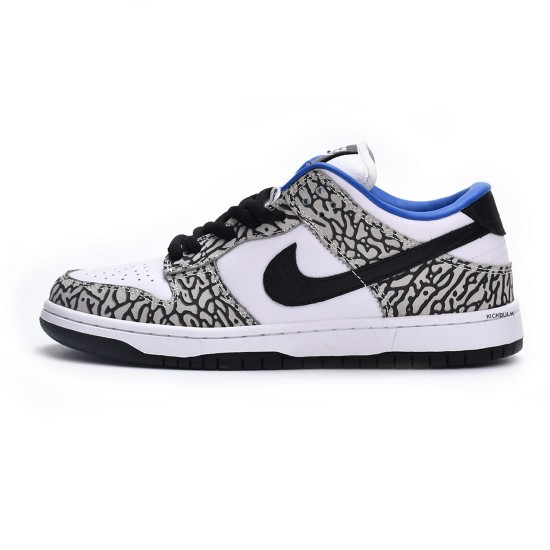 Nike Dunk Low Black White Blue CU1727-106 Nike Dunk Low Black White Blue CU1727-106