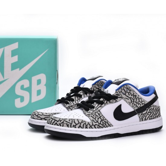 Nike Dunk Low Black White Blue CU1727-106 Nike Dunk Low Black White Blue CU1727-106