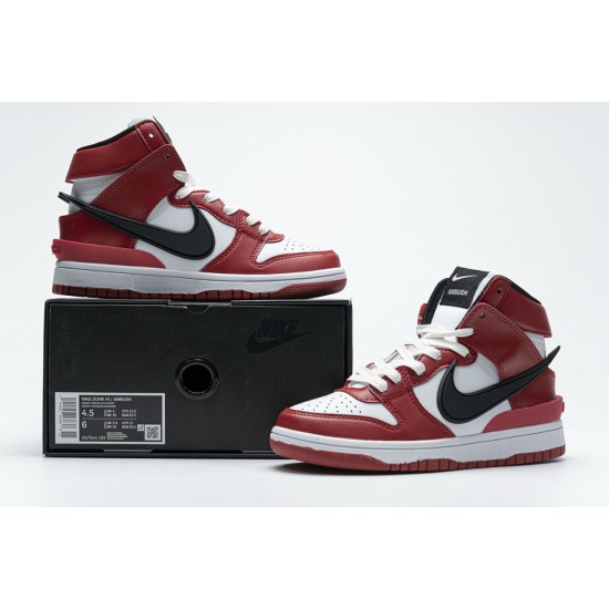 Ambush x Nike Dunk High Varsity Red Black White CU7544-102