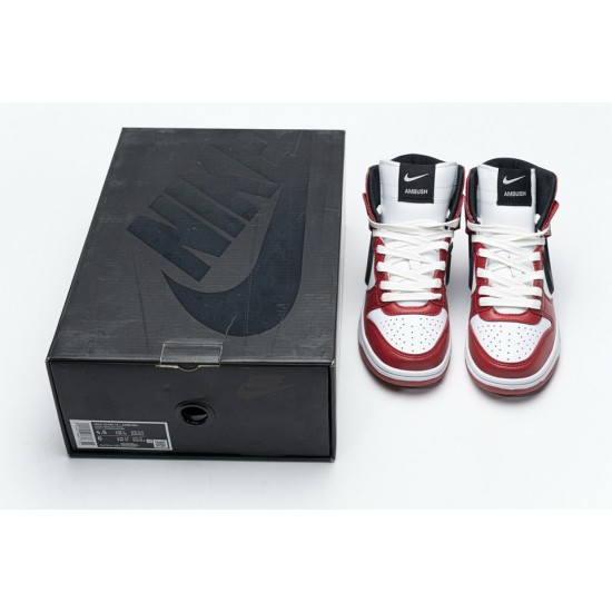 Ambush x Nike Dunk High Varsity Red Black White CU7544-102 Ambush x Nike Dunk High Varsity Red Black White CU7544-102