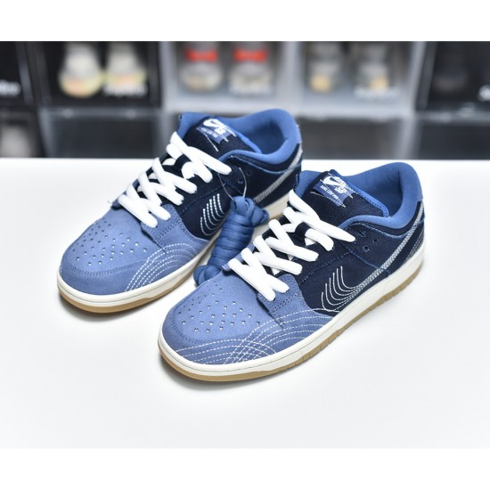 Nike SB Dunk Low Sashiko Denim Gum CV0316-400 Nike SB Dunk Low Sashiko Denim Gum CV0316-400
