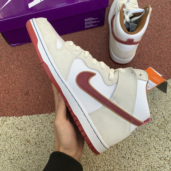 Nike SB Dunk 'SAIL' high Team Crimson CV9499-100 Nike SB Dunk 'SAIL' high Team Crimson CV9499-100