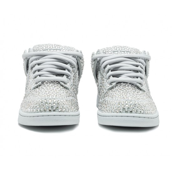 CACTUS PLANT FLEA MARKET X SWAROVSKI X DUNK LOW 'PURE PLATINUM' CZ2670-001 CACTUS PLANT FLEA MARKET X SWAROVSKI X DUNK LOW 'PURE PLATINUM' CZ2670-001