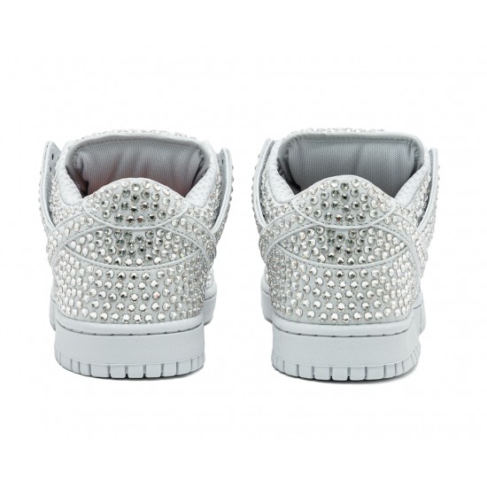 CACTUS PLANT FLEA MARKET X SWAROVSKI X DUNK LOW 'PURE PLATINUM' CZ2670-001 CACTUS PLANT FLEA MARKET X SWAROVSKI X DUNK LOW 'PURE PLATINUM' CZ2670-001