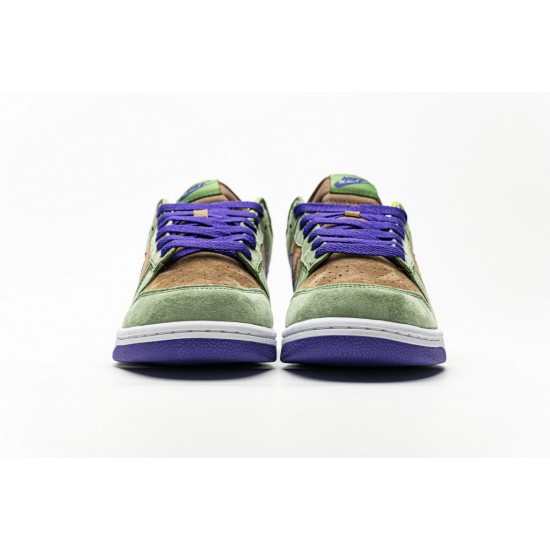 NIKE DUNK LOW SP "VENEER" AUTUMN GREEN-DEEP PURPLE DA1469-200 NIKE DUNK LOW SP "VENEER" AUTUMN GREEN-DEEP PURPLE DA1469-200