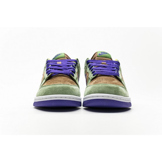 NIKE DUNK LOW SP "VENEER" AUTUMN GREEN-DEEP PURPLE DA1469-200