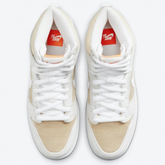 NIKE DUNK HIGH PRO ISO SB 'UNBLEACHED PACK - NATURAL' DA9626-100 NIKE DUNK HIGH PRO ISO SB 'UNBLEACHED PACK - NATURAL' DA9626-100